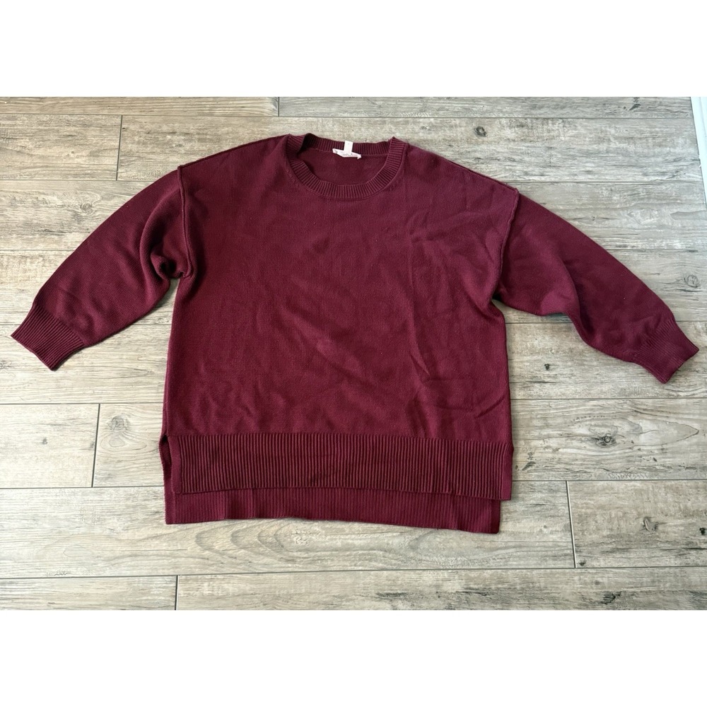 Philosophy Pullover Sweater Women's 3X Burgundy